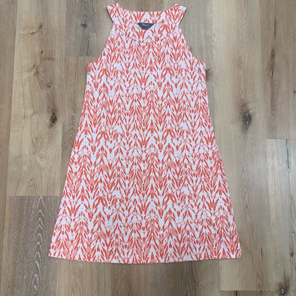 Natural Reflections Coral Pattern Dress Size M